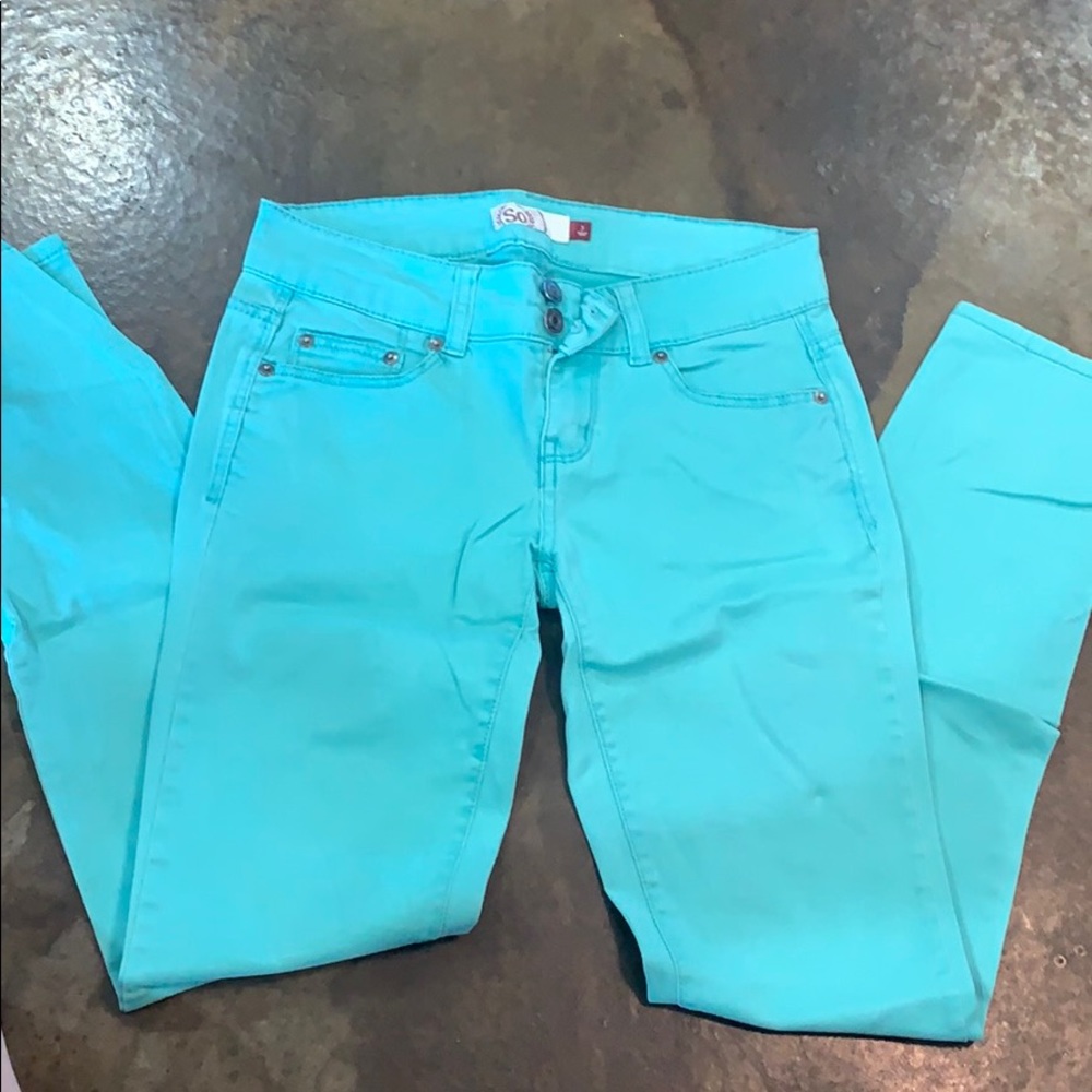 Teal Skinny Jeans